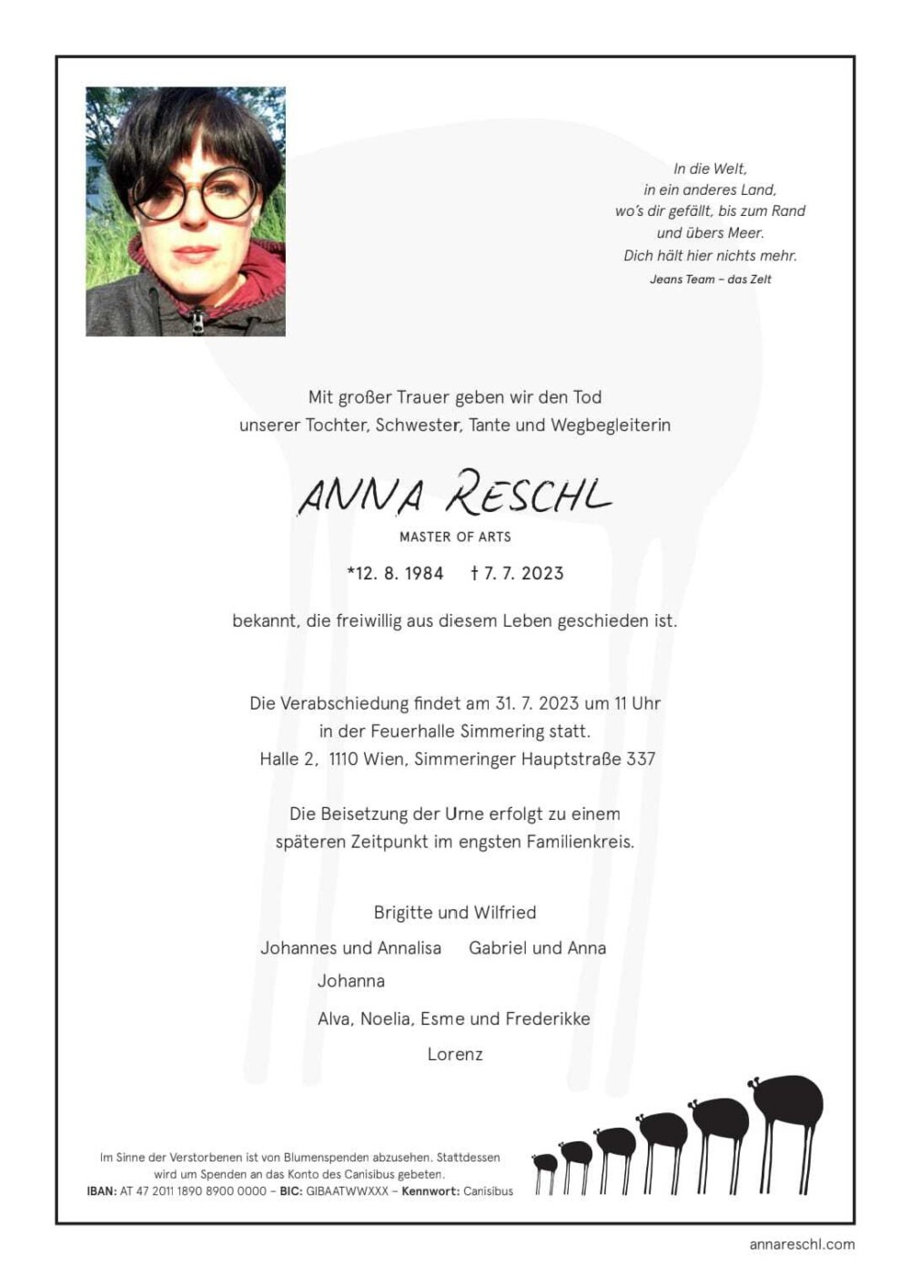Partezettel Anna Reschl